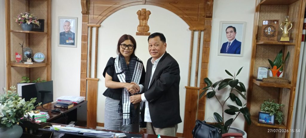 Dg. Nirupam Chakma, Hon'ble CEM, CADC with Pi Lalrinpuii, Hon'ble Health Minister, Govt. of Mizoram