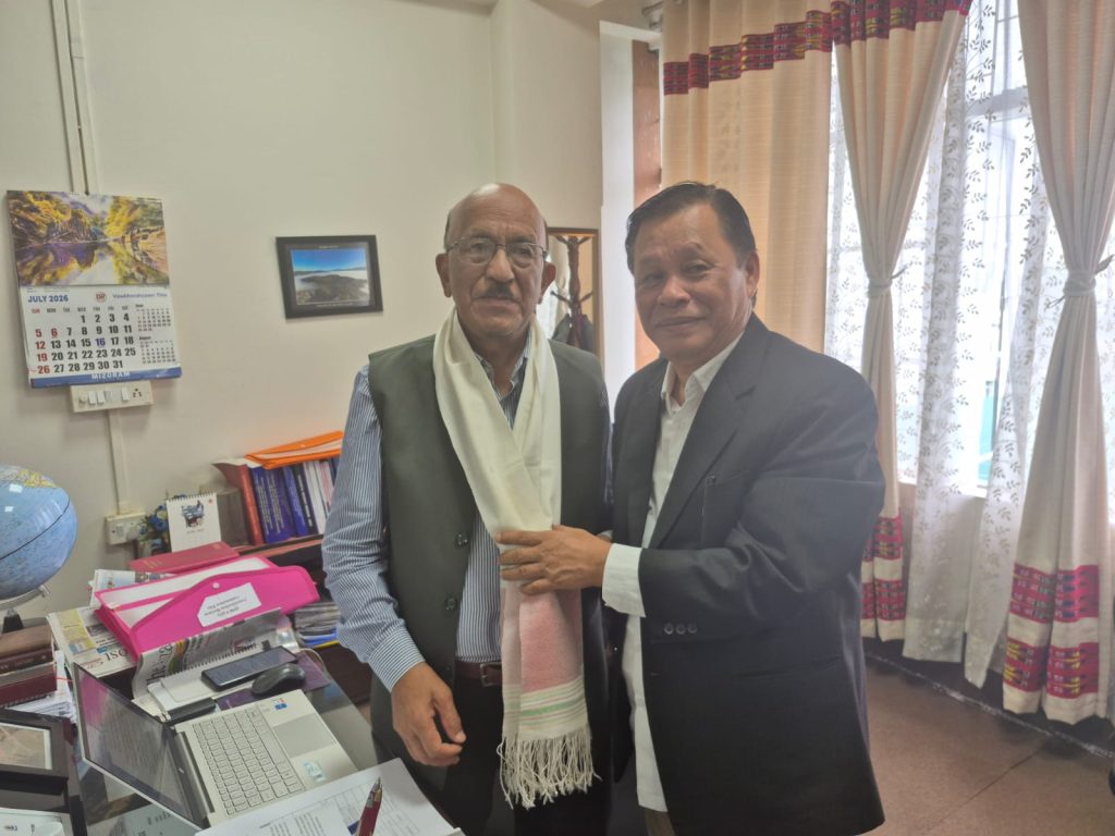 Hon'ble CEM met Pu Kenneth Chawngliana, Vice-Chairman, Mizoram State Planning Board