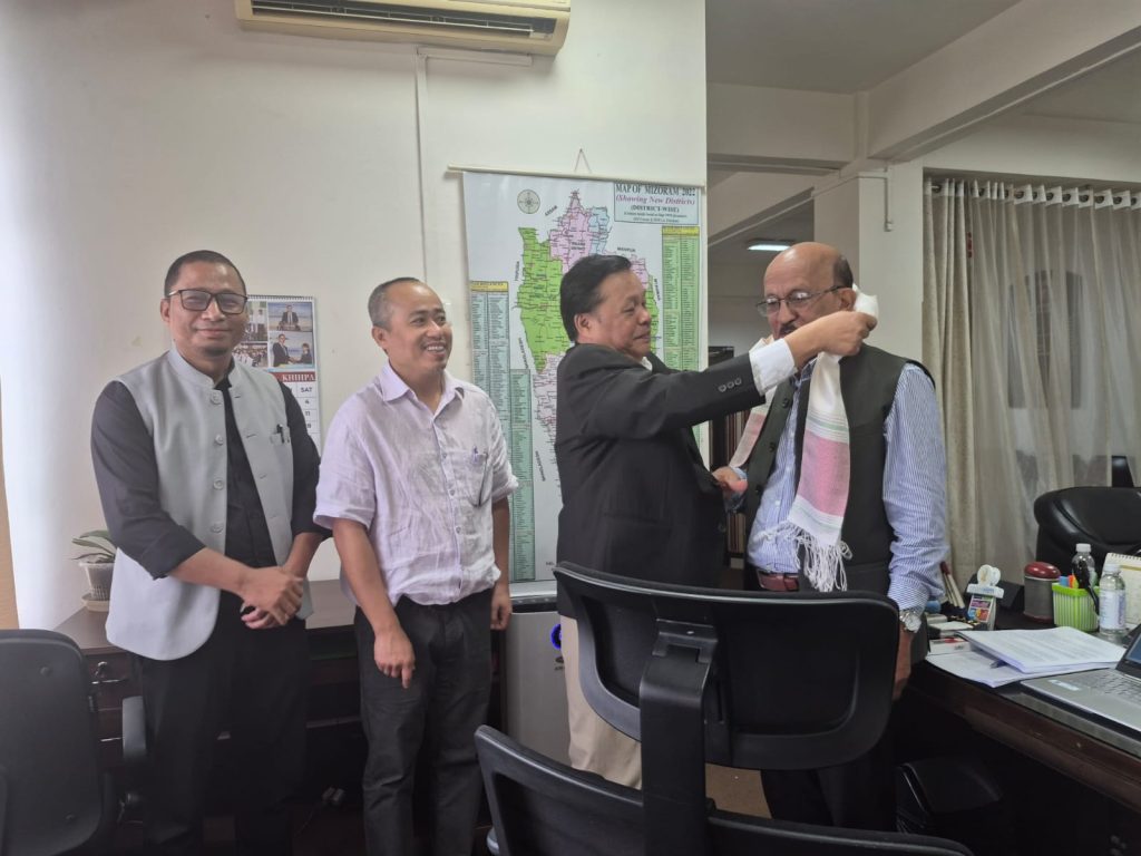 Hon'ble CEM met Pu Kenneth Chawngliana, Vice-Chairman, Mizoram State Planning Board